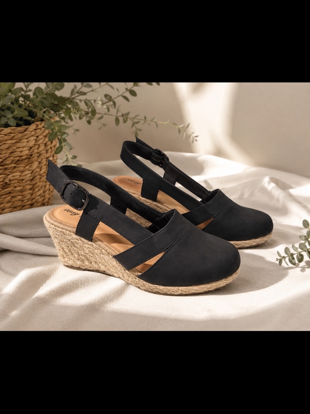 Espadrille Wedge Slingback Sandals